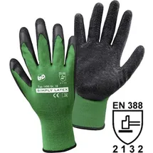 leipold doehle 1490-7 SIMPLY Latex Latex Arbeitshandschuh Größe (Handschuhe): 7 EN 388, EN 13997:1999 ISO 13997:1999 CAT II 1 Paar