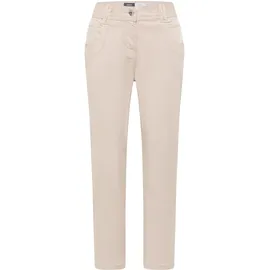 Cecil Mid Waist Slim Leg Hose im Casual fit grain beige 27, Länge 26, beige), Web, 96% Baumwolle, 4% Elasthan. unifarben, comfort 7/8-Länge, Hosen Culotte, Middle