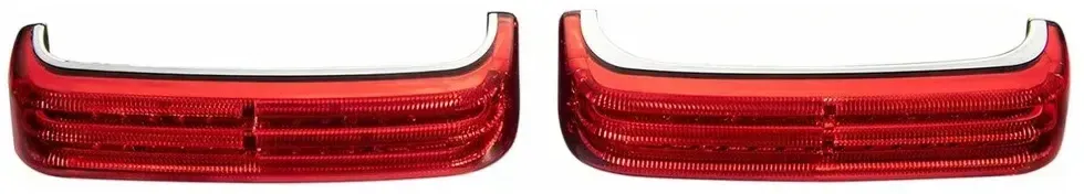 Custom Dynamics Probeam® BagzTM Pb-sbseq-ss8-cr Rücklicht - Chrome / Red - One Size