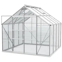 Vitavia Gewächshaus Neptun Plus 6700 ESG, inkl. Fundament, ca. B257/H238/T258 cm