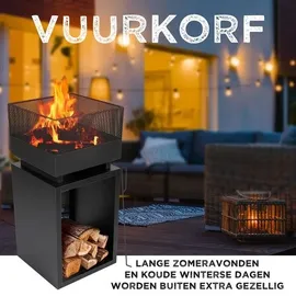 BBQ Collection Feuertonne Ø 85 cm Schwarz