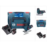 Bosch GST 12V-70 Professional Stichsäge 12 V + 2x Akku 3,0 Ah + Ladegerät + L-Boxx