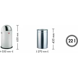 Wesco Pushboy Junior 22 l Mandel