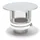 ASTEC Regenhaube Funkenschutz Edelstahl DN113-300 transparent/weiß