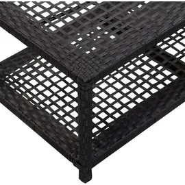 vidaXL Schuhbank 40 x 30 x 30 cm schwarz / schwarz