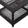vidaXL Schuhbank 40 x 30 x 30 cm schwarz / schwarz