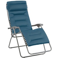 Lafuma Clip XL Air Comfort Outdoor Home Zero Gravity Relaxing Relaxing Relaxing Lounge Chair mit Stahlrohr, Garten Relaxsessel, ideal für Terrasse oder Pool – Korallenblau