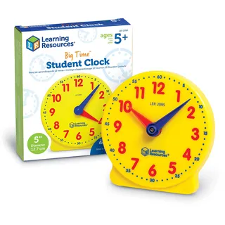 Learning Resources Lernmittel Big Time Learning 12-Stunden-Lernuhr, lernuhr grundschule, lernuhr, Uhr Lernen, Uhr zum Lernen für Kinder, uhrzeit Lernen, Uhr Lernen für Kinder ab 5
