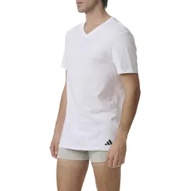 adidas V-Neck Shirt weiß XL