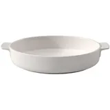 Villeroy & Boch Clever Cooking Runde Backform, 28 cm, Premium Porzellan, Weiß