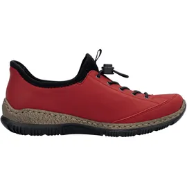 Rieker Damen, Low-Top Sneaker N3267, Frauen Halbschuhe,Laufschuhe,Freizeit,sportlich,straßenschuhe,Strassenschuhe,Sportschuhe,rot (33),40 EU / 6.5 UK - 40 EU