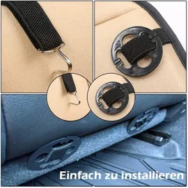 luxuskollektion Auto Sitzkissen Memory Foam 1 Stück 40 x 40 cm Grau