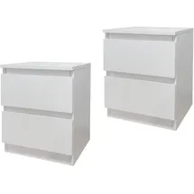 Hti-Living Nachtschrank Thekla 34 x 30 x 41 cm Weiß
