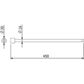 Kludi VELA R Handtuchstange Chrom 5897705S