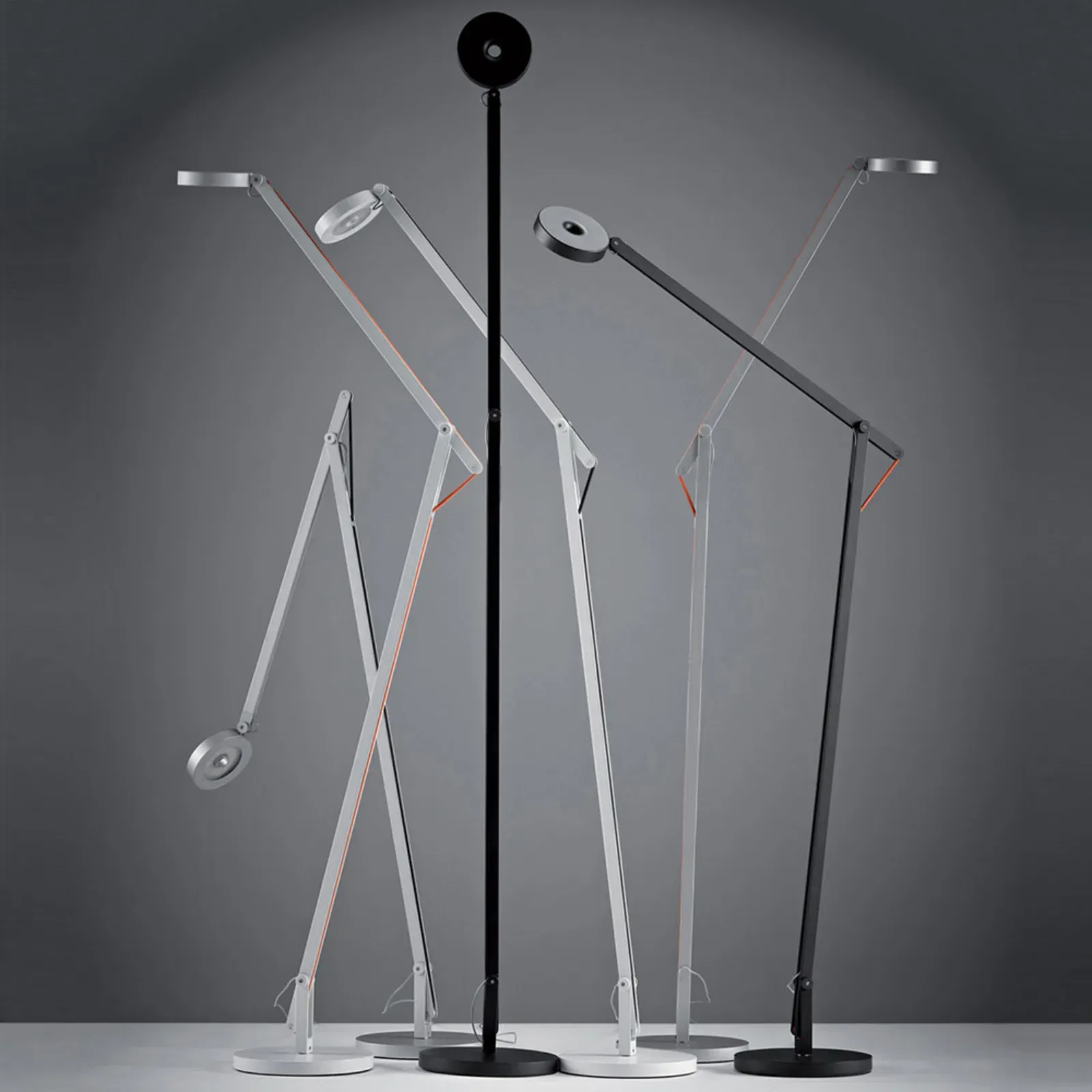 Stehleuchte Rotaliana, String F1 DTW, dimmbar, Weiß, für Wohnzimmer, Metall, Design - 87