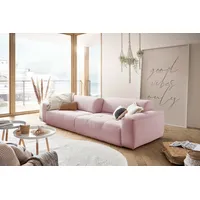KAWOLA Big Sofa PALACE 3-Sitzer mit Sitztiefenverstellung Cord rosa