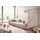 KAWOLA Big Sofa PALACE 3-Sitzer mit Sitztiefenverstellung Cord rosa