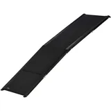 PawHut Haustierrampe faltbar mit Griff schwarz 158L x 43,5B x 2,5H cm