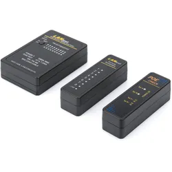 DIGITUS Kabeltester, Netzwerk, RJ45, BNC Hauptgerät, Remote, PoE Tester, mit Schutzkoffer