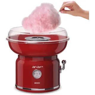 SOGO Zuckerwatte-Maschine Retro-Rot CC-SS-11975