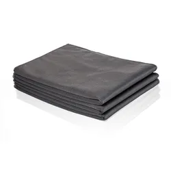Muxel Carbon Tuch Set 3-tlgGlaspoliertuch Fenstertuch Mikrofasertuch Carbontuch für gründliche und streifen- fusselfreie Hochglanz-Reinigung