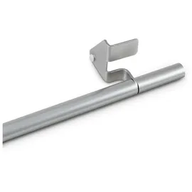 BestLivings Klemmstange 60-80 cm, ausdrehbar/ausziehbar (Ø8/10mm) Montage ohne Schrauben, Bohren, Kleben - Metall - Gardinenstange in Edelstahl-Optik zum klemmen (Fit)