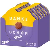 MILKA Kleines Dankeschön Pralinen – Alpenmilch-Schokolade mit feiner Milchcrème-Füllung – 12 x 44 g (528 g)