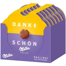 MILKA Kleines Dankeschön Pralinen – Alpenmilch-Schokolade mit feiner Milchcrème-Füllung – 12 x 44 g (528 g)