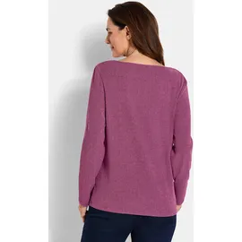 GOLDNER Langarm Melange Jersey-Oberteil Pink 24