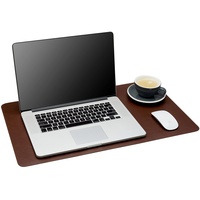 Gallaway Leather DeskPad-BR-MED Schreibtischunterlage, mittelgroß, 61 x 35,6 cm, dunkelbraun, Matten auf Schreibtischen, Geschenk, elegante Computermatte, Abdeckung, Schutz aus PU-Leder