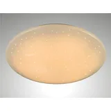 Trango 3180 Modern LED Deckenleuchte *ROSIE* Acryl Lampenschirm mit Kristalleffekt, Deckenlampe, Badlampe, Wandleuchte Sternenhimmel-Optik 12 Watt Modul 3000K warmweiß WC Lampe mit 290mm Durchmesser