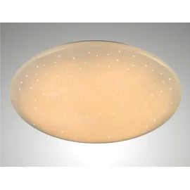 Trango 3180 Modern LED Deckenleuchte *ROSIE* Acryl Lampenschirm mit Kristalleffekt, Deckenlampe, Badlampe, Wandleuchte Sternenhimmel-Optik 12 Watt Modul 3000K warmweiß WC Lampe mit 290mm Durchmesser