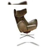 KAWOLA RANDY Drehsessel Velvet olivgrün