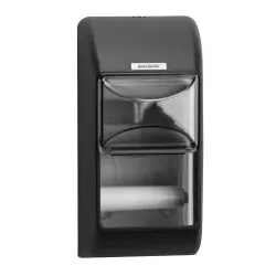 KATRIN Toilettenpapierspender für 2 Rollen 104452 , Farbe: schwarz