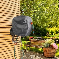 Getdoublerich 1 x Wasserschlauchtrommelschutz, wandmontierte Schlauchtrommel, Schutz für Ihren Gartenschlauch und -rolle, Regen- und Sonnenschutz