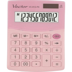 Vector, Taschenrechner, Kalkulatorius Vector Smart 3724 KAV VC-812 PK (Batterien, Solarzellen)