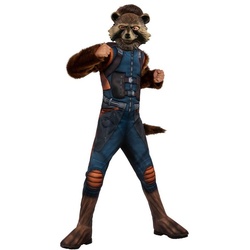 Rubie ́s Kostüm Avengers Endgame – Rocket Raccoon Kostüm für Kinde, Der Weltraum-Waschbär im Look des finalen Avengers-Films braun