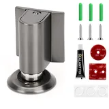 Magnetischer Türstopper, Windwiderstand Anziehung Stumm Schalten Türstopper, Fensterstopper Türschließer Ohne Bohrent Selbstklebend Schwer Türhalter, Türstopper Boden zum Kleben für Zuhause (Grau)