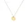 Elli Halskette Plättchen Organic Look 925 Silber / Gold
