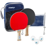 Relaxdays Tischtennis-Set 3 Sterne