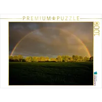 Calvendo Regenbogen in Klein Wesenberg 1000 Teile Puzzle quer