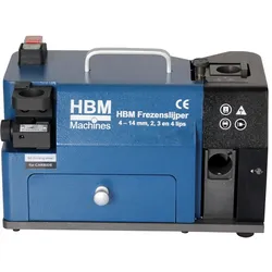 HBM Schleifmaschine für Fräser 4 - 14 mm, 2-, 3- und 4-schneidig