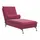 vidaXL Massage-Chaiselongue mit Nackenrolle weinrot Samt