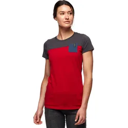 Black Diamond W SS Campus Tee vermilion-carbon-ink blue (9232) XS
