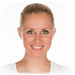 HYGOSTAR® Haarnetz auf Pappscheibe, Einheitsgröße 12461 , 1 Packung = 144 Stück, Umfang 55 cm, weiß