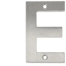 MS Beschläge - Edelstahl Hausnummern 0-9 Buchstaben A-i matt gebürstet Hauswandziffern Türnummer E)