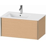 Duravit XViu Waschtisch-Unterschrank XV40260B112 81 x 40 x 48 cm, eiche gebürstet, 1 Auszug, wandhängend, champagner matt