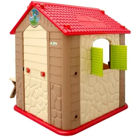 LittleTom Indoor-Kinderspielhaus mit Tisch 95 x 104 x 104 cm