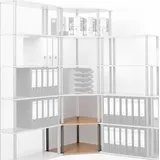 Eck-Wohnregal 39x60x60cm Ahorn / Buche, Stahlrohr silber, 2 Böden Marke: Szagato