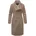 Damen lange Übergangsjacke Mantel in Woll-Optik mit asymmetrischem Reißverschluss 14 Taupe Grey Gr L 40 grau Obermaterial 90 Polyester 10 Viskose Innenfutter 100 Polyester